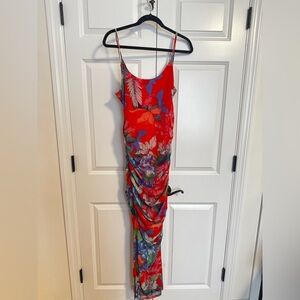 Floral Red Maxi Dress